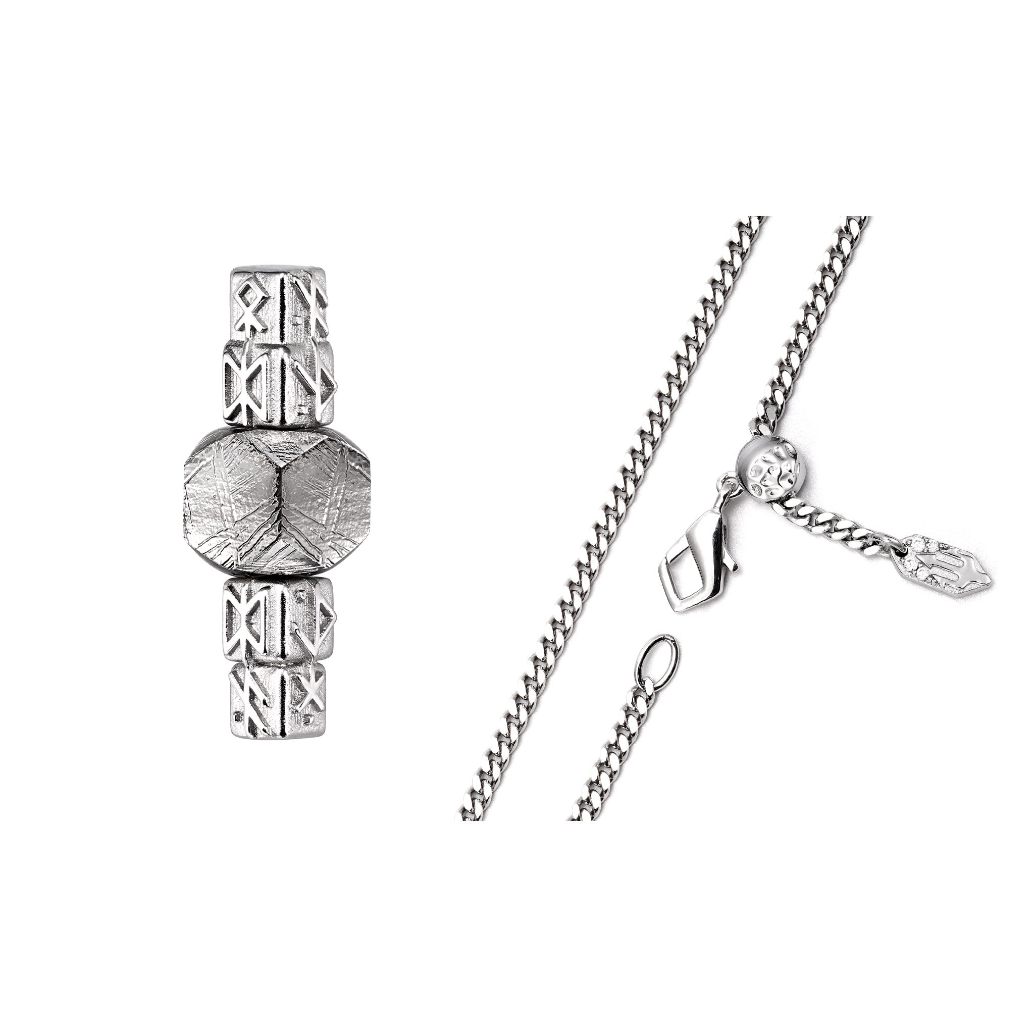 瑞典隕石 永恆之槍 組合盧恩 男士項鍊 - AWNL Taiwan