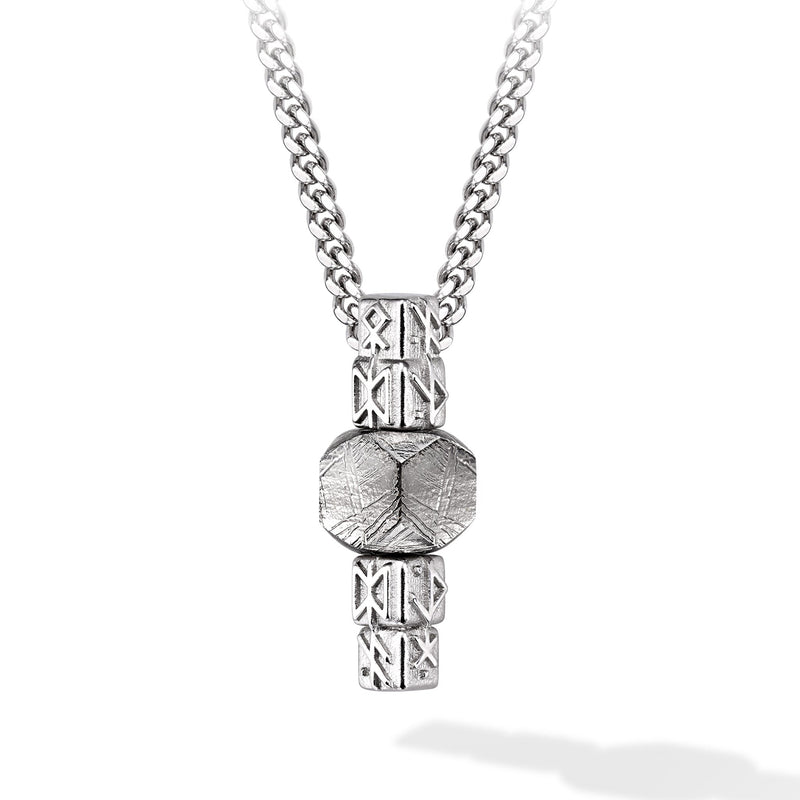 瑞典隕石 永恆之槍 組合盧恩 男士項鍊