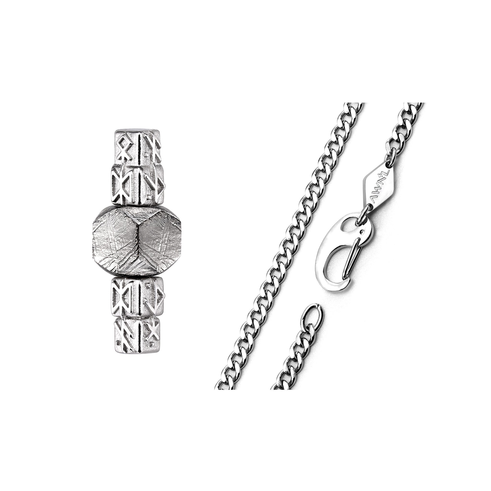 瑞典隕石 永恆之槍 組合盧恩 男士項鍊 - AWNL Taiwan