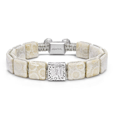 珊瑚化石 生命樹 女士手鍊