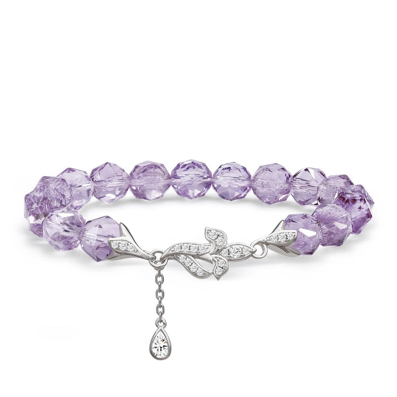 紫水晶 鳶尾花 精靈 女士手鍊